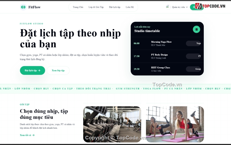 yoga,lịch,gym,đặt lịch